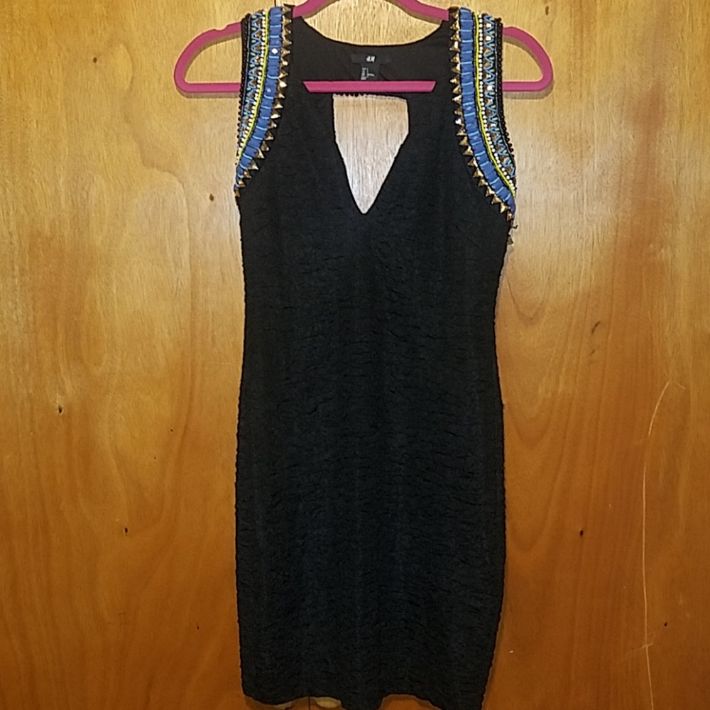 Black knee length party/ cocktail  dress.